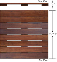 ipe 24x24 deck squares diagram