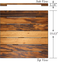 tigerwood deck squares diagram